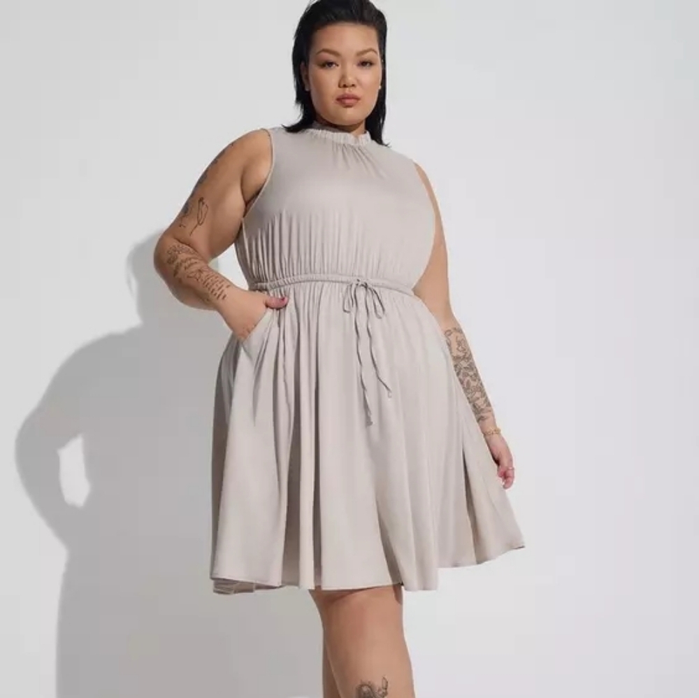 Torrid Mini Stretch Challis Dress